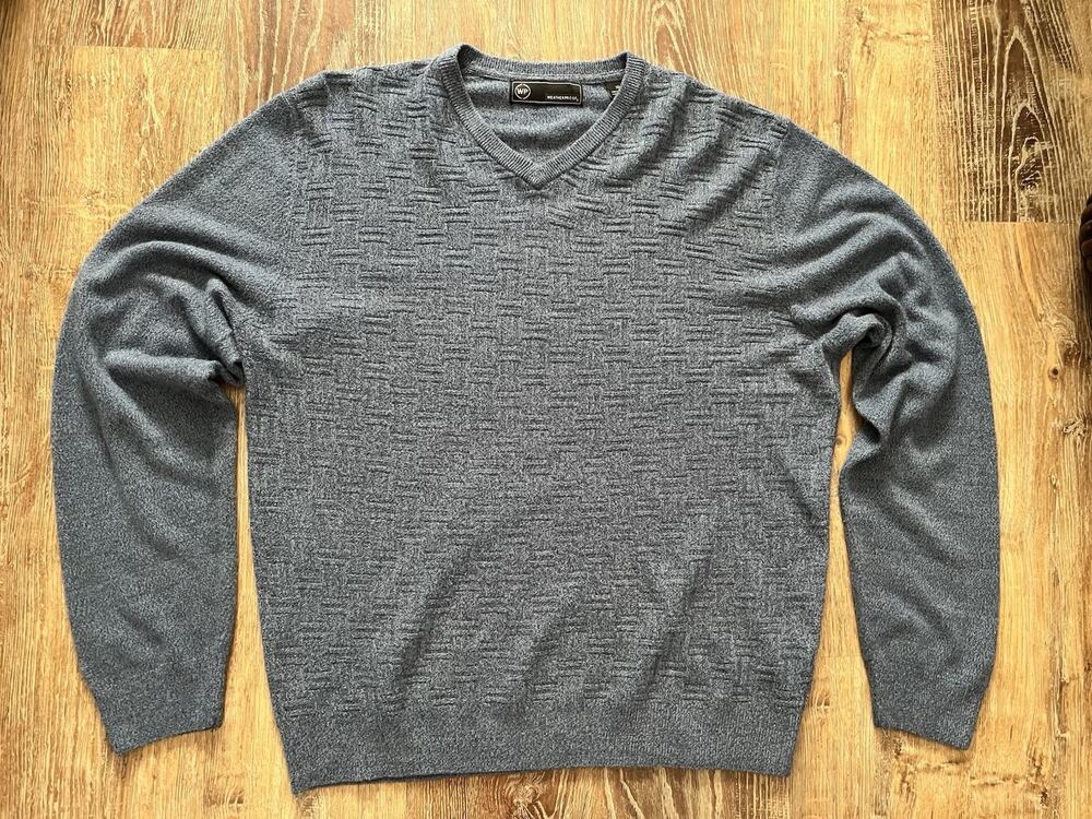 Weatherproof Vintage Blue Men’s 100% Acrylic Sweater